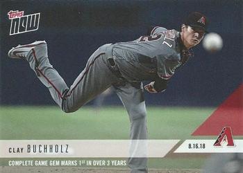 2018 Topps Now #605 Clay Buchholz Front