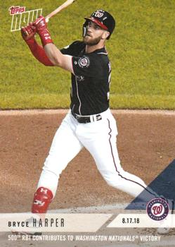 2018 Topps Now #608 Bryce Harper Front
