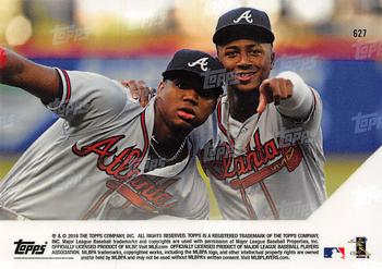 2018 Topps Now #627 Ronald Acuna Jr. / Ozzie Albies Back
