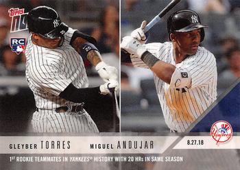 2018 Topps Now #648 Gleyber Torres / Miguel Andujar Front