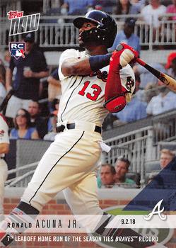 2018 Topps Now #675 Ronald Acuna Jr. Front