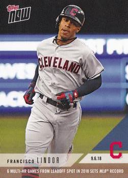 2018 Topps Now #694 Francisco Lindor Front
