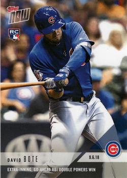 2018 Topps Now #695 David Bote Front