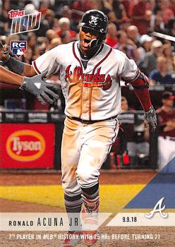 2018 Topps Now #707 Ronald Acuna Jr. Front