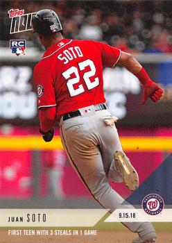 2018 Topps Now #731 Juan Soto Front