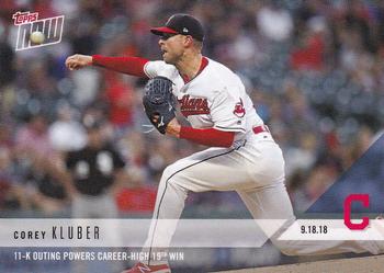 2018 Topps Now #743 Corey Kluber Front