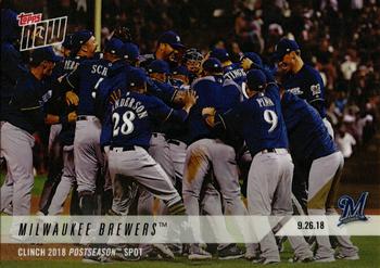 2018 Topps Now #793 Milwaukee Brewers Front