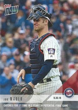 2018 Topps Now #817 Joe Mauer Front