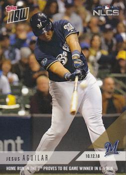 2018 Topps Now #877 Jesus Aguilar Front