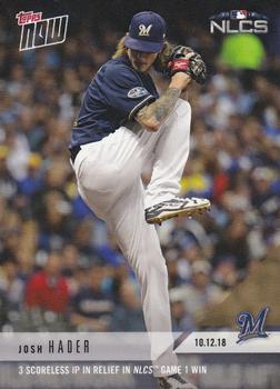 2018 Topps Now #878 Josh Hader Front