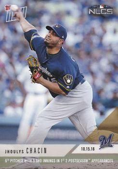 2018 Topps Now #892 Jhoulys Chacin Front