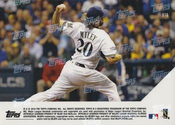 2018 Topps Now #916 Wade Miley Back