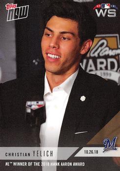2018 Topps Now #944 Christian Yelich Front
