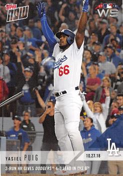 2018 Topps Now #947 Yasiel Puig Front