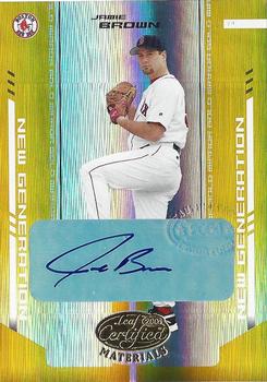 2004 Leaf Certified Materials - Mirror Autograph Gold #265 Jamie Brown Front