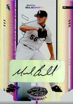 2004 Leaf Certified Materials - Mirror Autograph White #131 Mark Buehrle Front