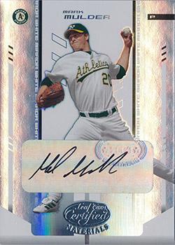 2004 Leaf Certified Materials - Mirror Autograph White #132 Mark Mulder Front
