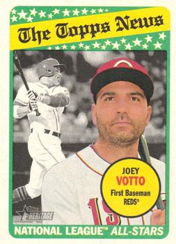 2018 Topps Heritage - Reverse Stock #187 Joey Votto Front