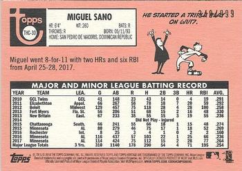 2018 Topps Heritage - Chrome #THC-30 Miguel Sano Back