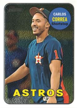 2018 Topps Heritage - Chrome #THC-125 Carlos Correa Front