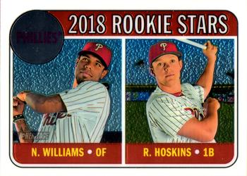 2018 Topps Heritage - Chrome #THC-206 Nick Williams / Rhys Hoskins Front