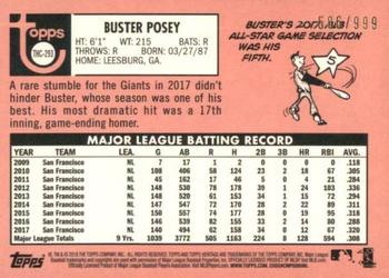 2018 Topps Heritage - Chrome #THC-293 Buster Posey Back