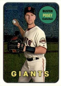2018 Topps Heritage - Chrome #THC-293 Buster Posey Front