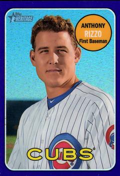 2018 Topps Heritage - Chrome Purple Refractor #THC-20 Anthony Rizzo Front