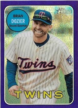2018 Topps Heritage - Chrome Purple Refractor #THC-356 Brian Dozier Front