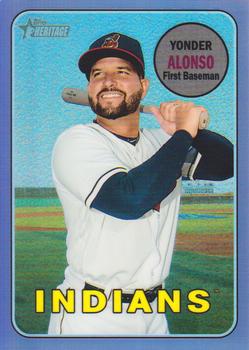 2018 Topps Heritage - Chrome Purple Refractor #THC-704 Yonder Alonso Front