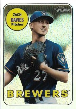 2018 Topps Heritage - Chrome Refractor #THC-17 Zach Davies Front