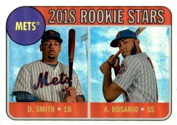 2018 Topps Heritage - Chrome Refractor #THC-31 Dominic Smith / Amed Rosario Front