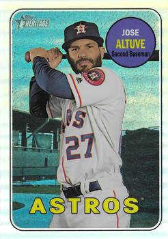 2018 Topps Heritage - Chrome Refractor #THC-35 Jose Altuve Front