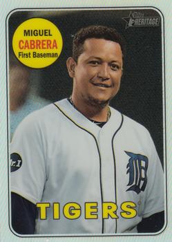 2018 Topps Heritage - Chrome Refractor #THC-40 Miguel Cabrera Front