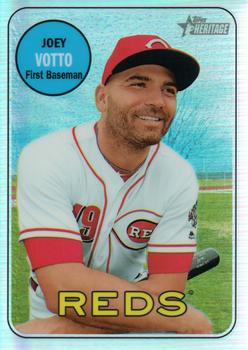 2018 Topps Heritage - Chrome Refractor #THC-70 Joey Votto Front