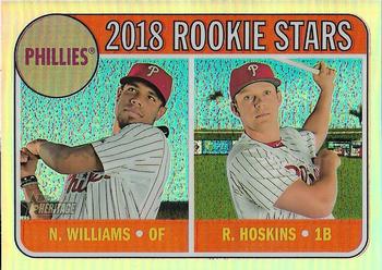 2018 Topps Heritage - Chrome Refractor #THC-206 Nick Williams / Rhys Hoskins Front