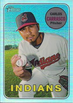 2018 Topps Heritage - Chrome Refractor #THC-220 Carlos Carrasco Front