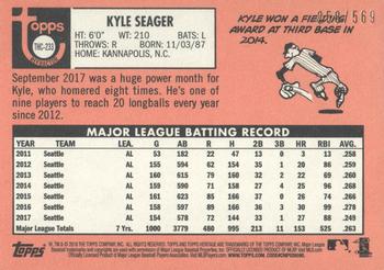 2018 Topps Heritage - Chrome Refractor #THC-233 Kyle Seager Back