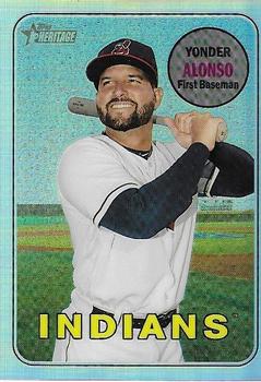 2018 Topps Heritage - Chrome Refractor #THC-704 Yonder Alonso Front