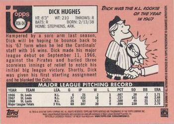 2018 Topps Heritage - Real One Autographs #ROA-DH Dick Hughes Back