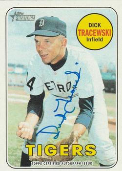 2018 Topps Heritage - Real One Autographs #ROA-DT Dick Tracewski Front