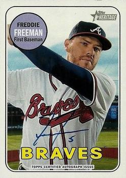 2018 Topps Heritage - Real One Autographs #ROA-FF Freddie Freeman Front
