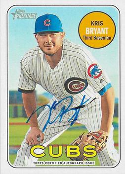 2018 Topps Heritage - Real One Autographs #ROA-KB Kris Bryant Front