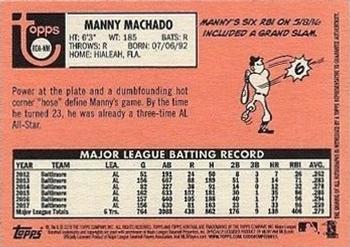 2018 Topps Heritage - Real One Autographs #ROA-MM Manny Machado Back