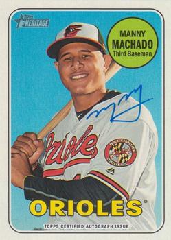 2018 Topps Heritage - Real One Autographs #ROA-MM Manny Machado Front
