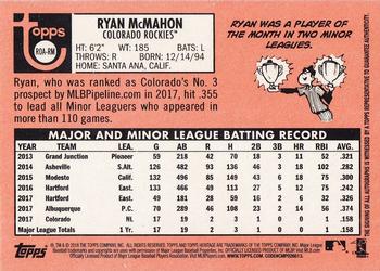 2018 Topps Heritage - Real One Autographs #ROA-RM Ryan McMahon Back