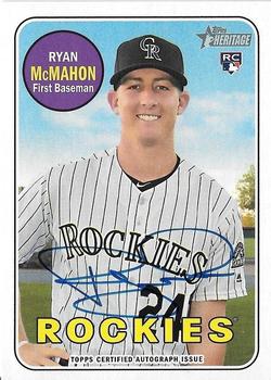 2018 Topps Heritage - Real One Autographs #ROA-RM Ryan McMahon Front