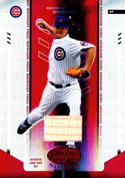 2004 Leaf Certified Materials - Mirror Bat Red #117 Kerry Wood Front
