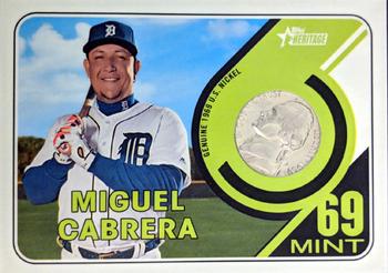 2018 Topps Heritage - 1969 Mint Nickel Relics #69MINT-MC Miguel Cabrera Front