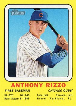 2018 Topps Heritage - 1969 Collector Cards #69CC-AR Anthony Rizzo Front
